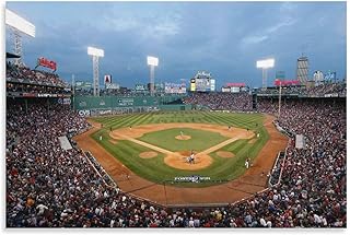 Fenway Park Wall Art Boston Baseball Stadium Wall Decor Boston Fenway Park Picture Canvas Print Massachusetts Poster Painting(1) Canvas Painting Posters And Prints Wall Art Pictures for Living Room Be
