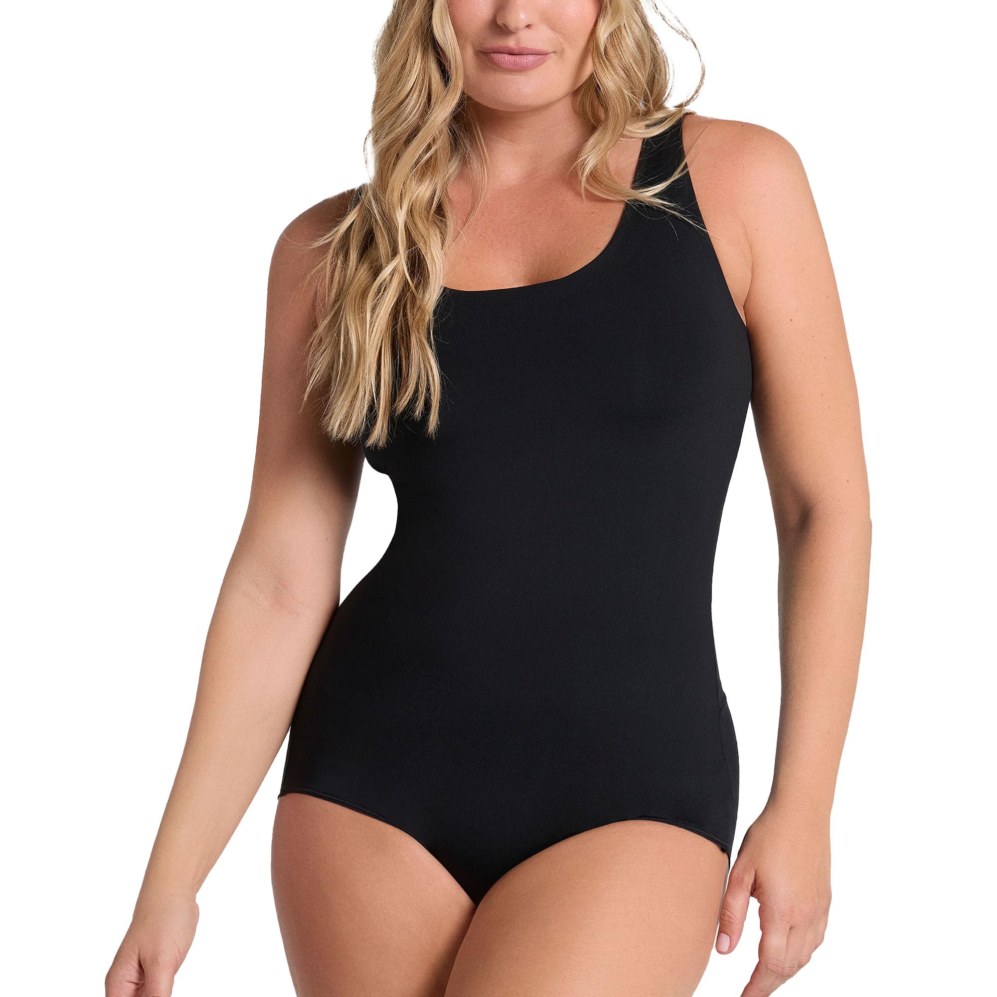 Leonisa Bare Boldly Body Moldeador Sin Mangas con Top Interno - Faja Body Reductor de Abdomen y Espalda - Shapewear Sin Mangas con Compresión Fuerte en Abdomen Medio - Uso Interior o Exterior