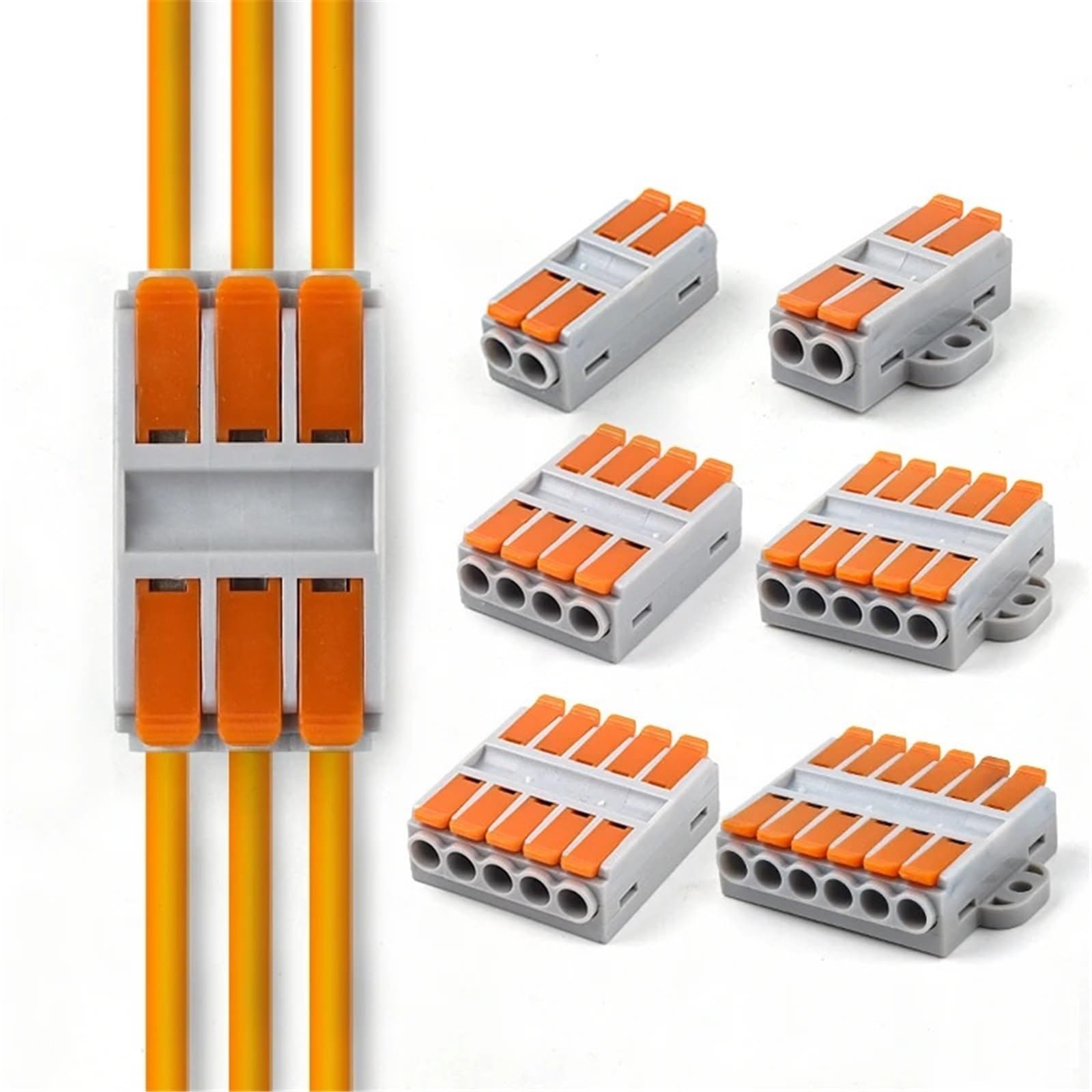 Conector de cable de inserción a presión de 6 mm² compacto para evitar fallos de corriente 6