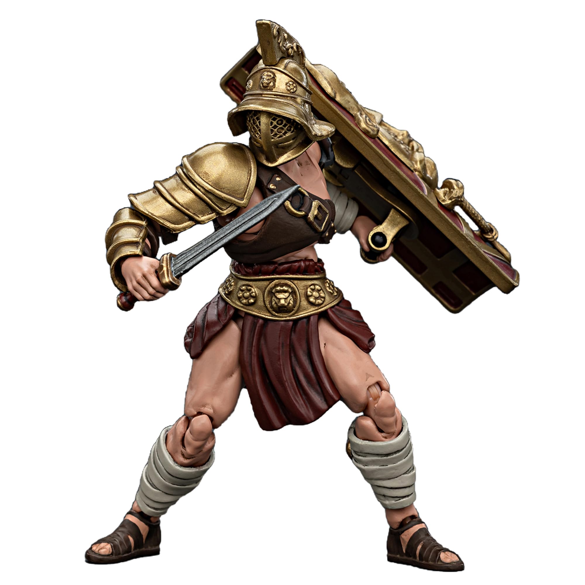 TOYVERSE Joytoy 1/18 Action Figure Strife, Roman Gladiator Murmillo, Mobile Joints Character Model, 10.8 cm, 15 Years and Older