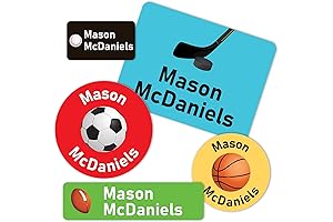 130 Sticker-licious Custom Name Labels for Your Little Champs