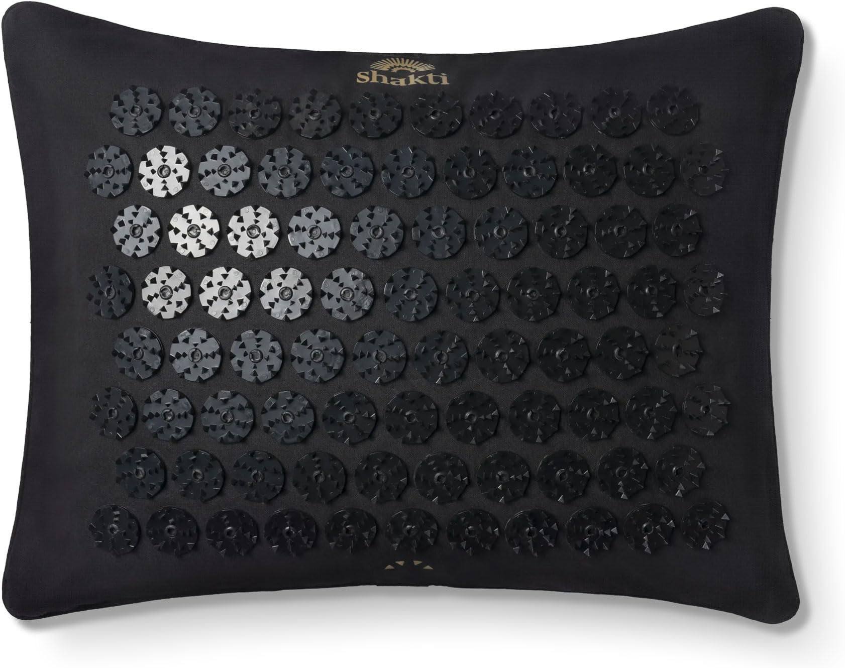 ShaktiMat Acupressure Pillow, Neck & Shoulder Relief, Premium Level 3 Black | Relaxation, Massage Muscles, Aid Sleep, Unlock Inner Tension, Similar to Acupuncture, Made with Organic Cotton & ABS spikes