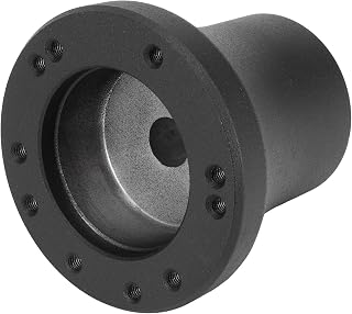 Steering Wheel Connector, Golf Cart Steering Wheel Adapter, Club Car Hub Adapter for 5 and 6 Hole Club Car Precedent Steering Wheels(A (Black))
