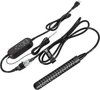 GRILLME 1500W Immersion Water Heater with Intelligent Temperature Controller,Fully Submersible Portable Electric Heater,5 Galons Bucket Heater,Corrosion Preventive 316L Shel,Easy and Convenient to Use