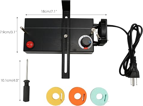 Hot Ribbon Cutter and Sealer Electric Machine with Screwdriver, Lightweight DIY Accessories Strap Cutter, Heat Thermal Cutting for US Plug, Braided Belt or Ribbon Nylon Band Rope Cortadora de Liston