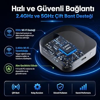 Zigbee + Bluetooth Gateway (Tuya, Smart Life Uyumlu Köprü - Hub) 2.4Ghz ve 5Ghz WiFi Destekli