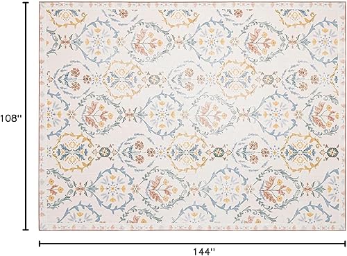 Miniatura 134 de Phantoscope Vintage Collection - Alfombra de área de 8 x 10 pies, alfombra grande para sala de estar, lavable, bohemio, antideslizante