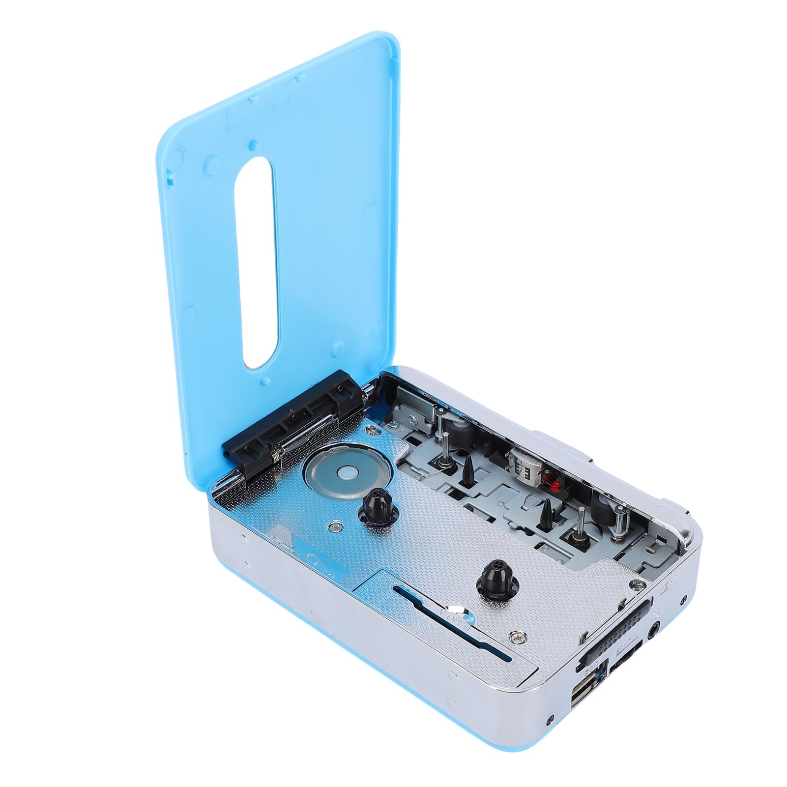 Tosuny Lettore di Cassette, Convertitore Portatile da Cassetta a Digitale, Altoparlante Integrato, Lettore Walk man, Convertitore da Cassetta USB a MP3 con Jack per Cuffie da 3,5 Mm e (BLUE)