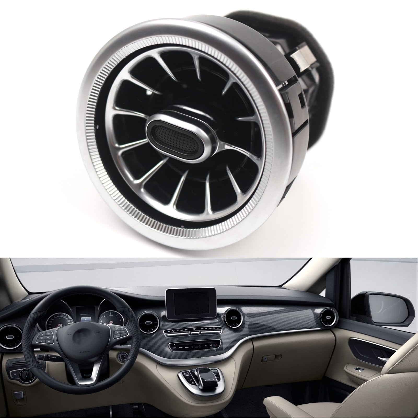 Pannello Rivestimento dello sfiato AC Stampato con precisione Parte Ricambio del Rivestimento dello sfiato AC condizionata per Auto Adatto per condizionata Classe V per Auto