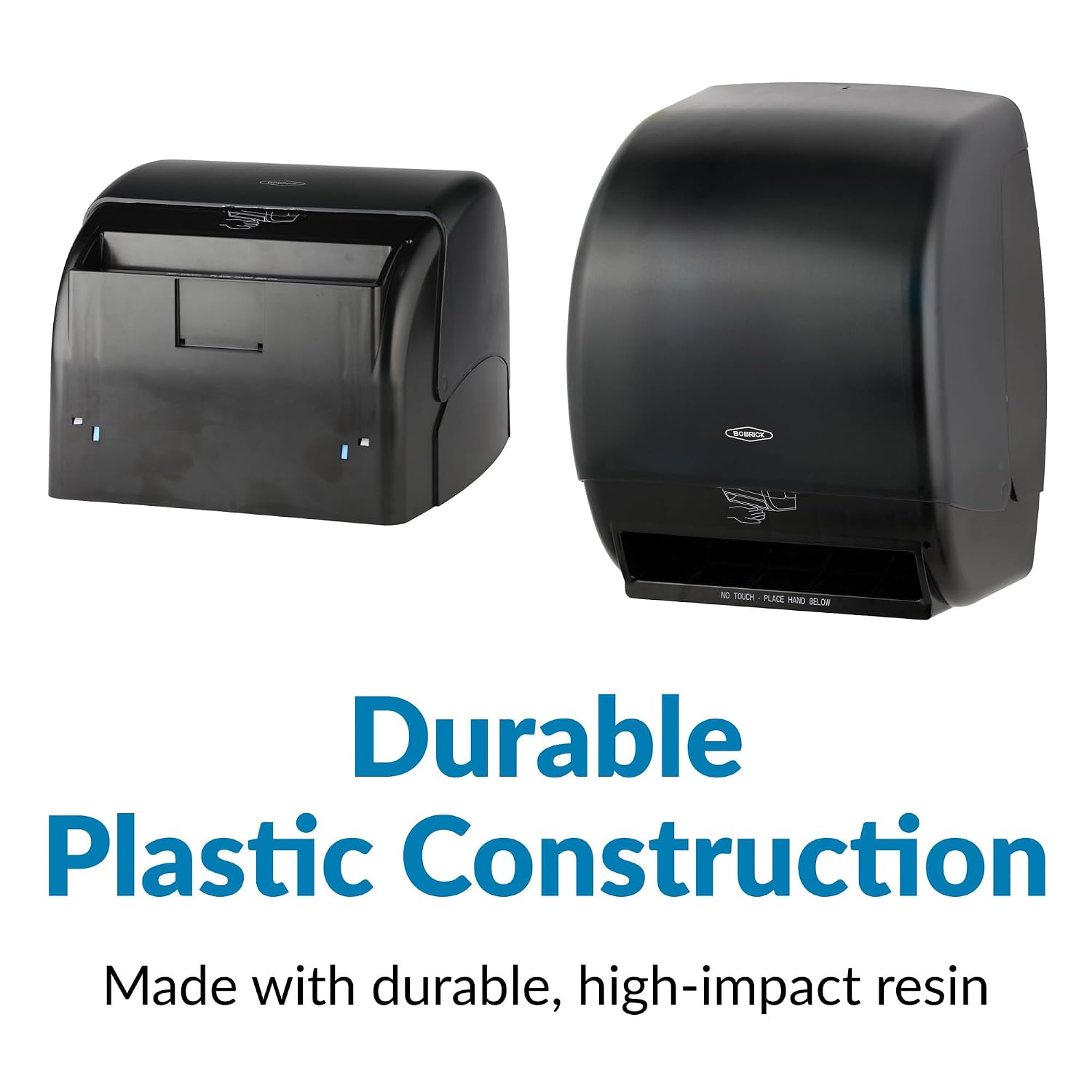 Bobrick 72974 Plastic Universal Surface Mounted Roll Towel Dispenser, 12-3/8" Width x 15-1/4" Height x 9-1/2" Depth image 5