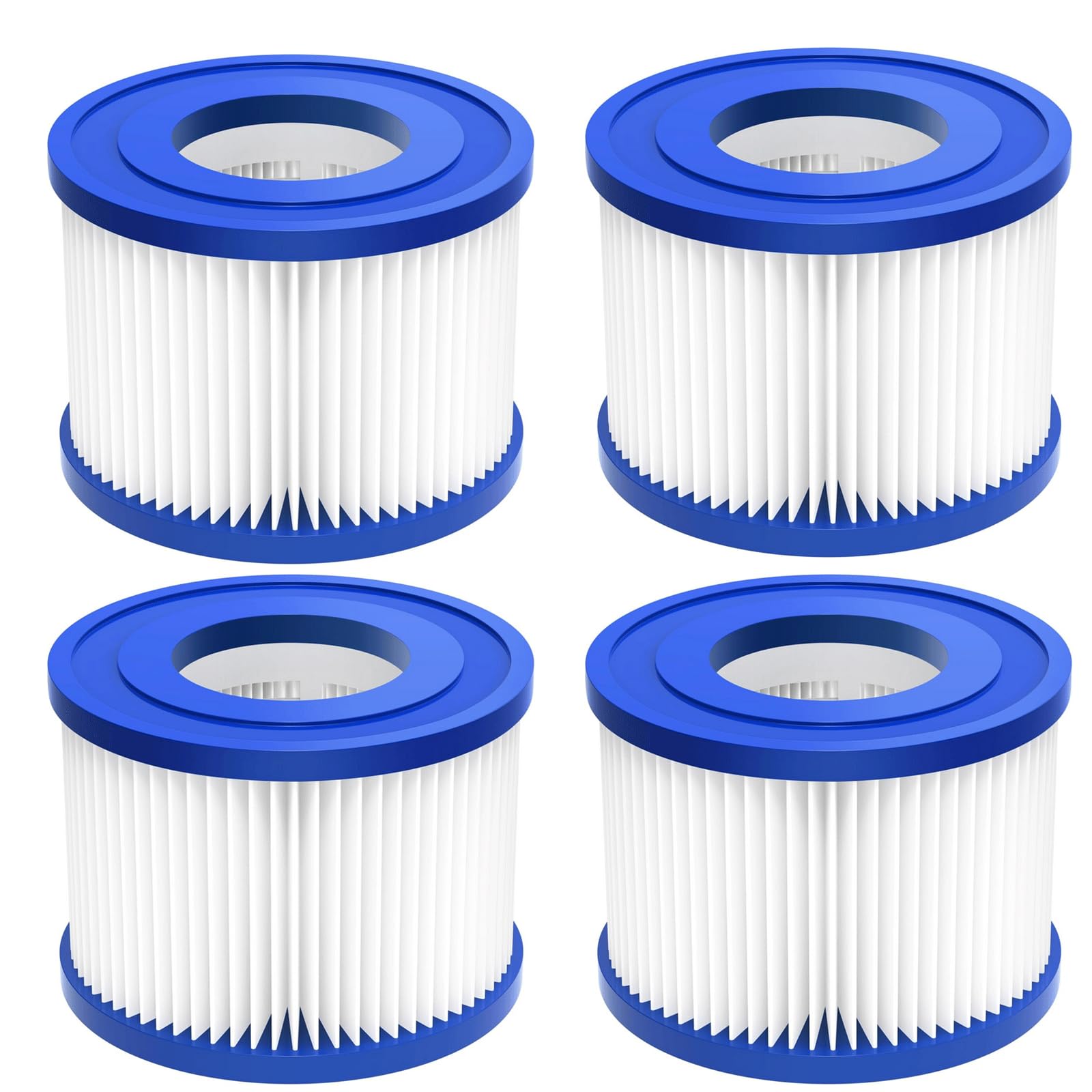 ZIXIANGKEJI 4pcs Replacement Hot Tub Filter VI Filters Compatible with Lay-Z Spa(C7-4)