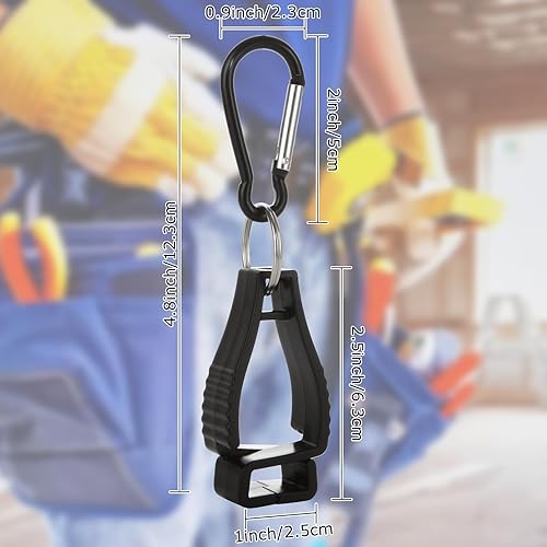 Miniatura 9 de 18 pinzas para guantes para el trabajo, clip de soporte de guantes, clip de seguridad para el trabajo de guardia de construcción, guantes, guantes,