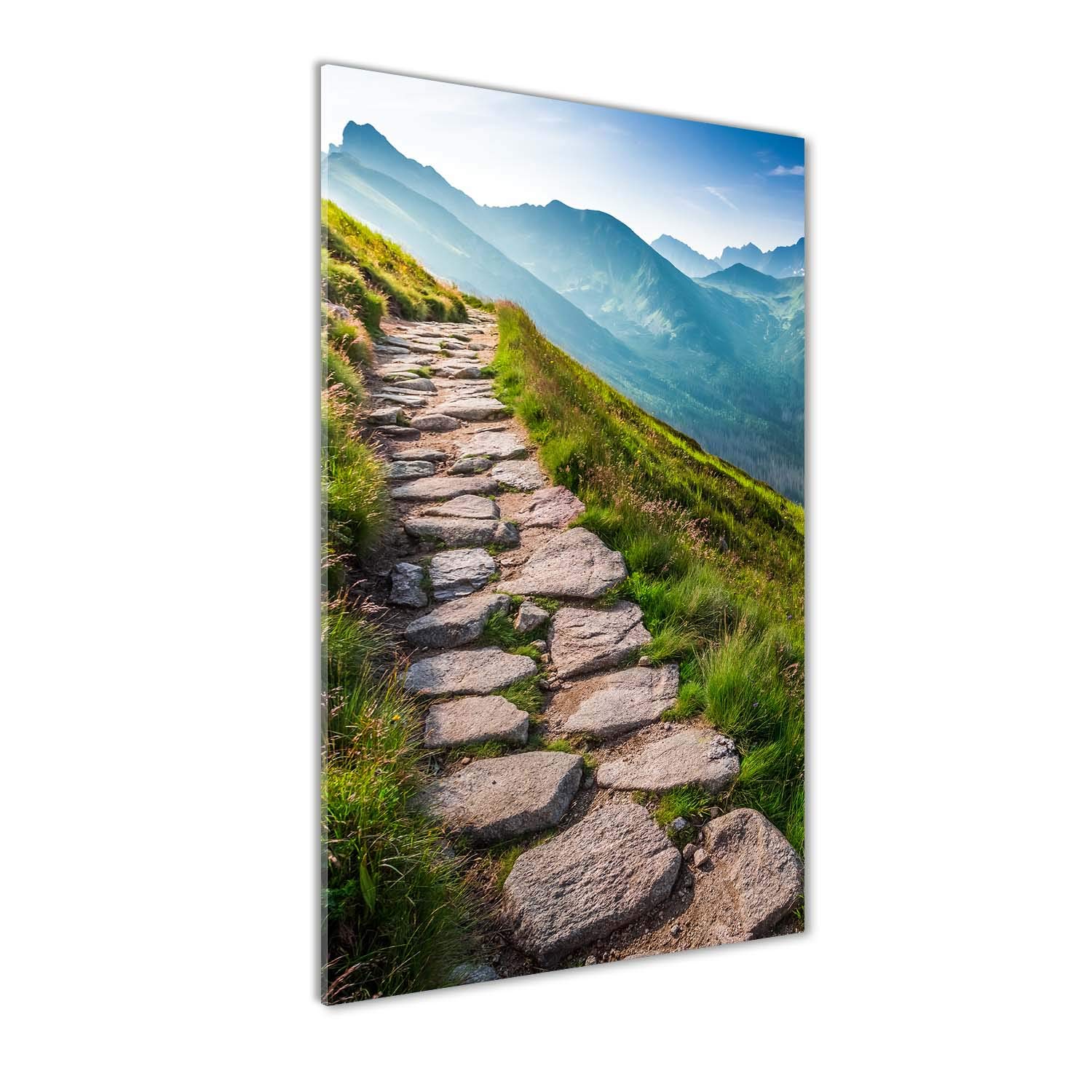 Image sur verre sentier de montagne pour décorer une cuisine moderne