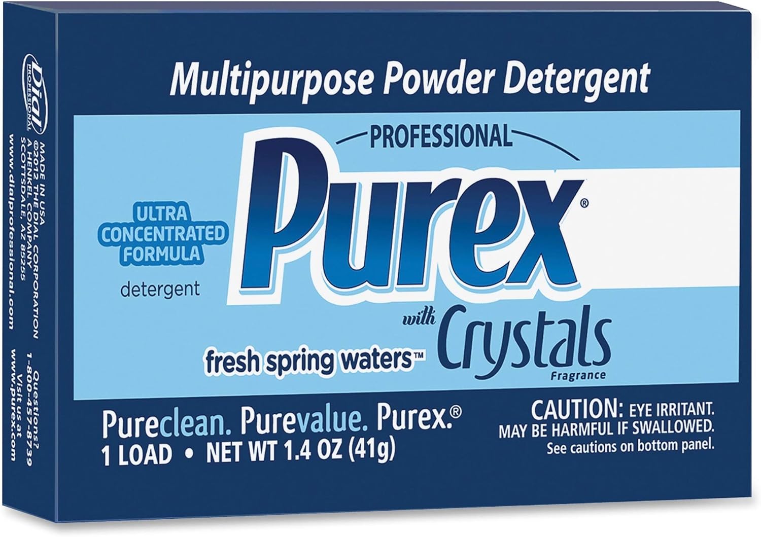 Purex - 1729435 Ultra Multipurpose Powder Detergent with Crystals Fragrance, 1.4oz Vend Pack (Pack of 156)