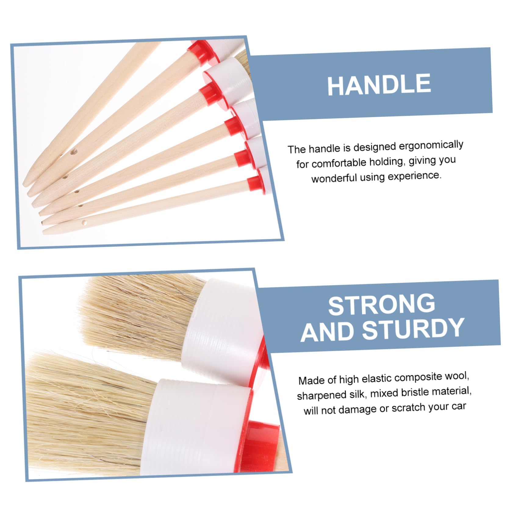 HOLIDYOYO 1 Set Set Car Detailing Kit Interior Car Detailing Brush Cleaning Brush Vehicle Detailing Kit Auto Detailing Supplies Interior Detailing Kit Detail Kit Car Detailing White Plastic