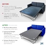 Meliusly Sleeper Conseil d'assistance de canapé Queen Taille (54x64) Tableau de lit de canapé en bois Installé à titre permanent pour tirer la carte, plier avec cadre, sous le bouclier de bar de matelas, support de lit pour canapé, tableau de lit pliant