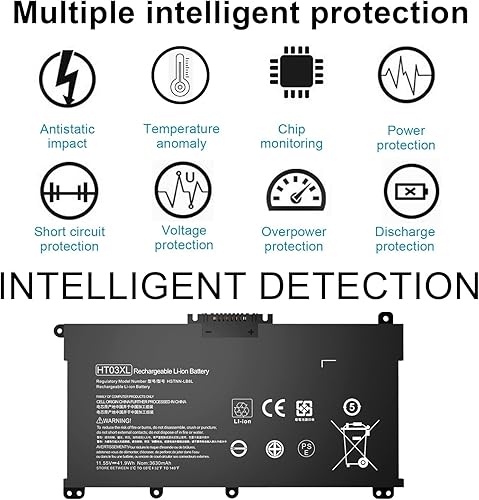 Miniatura 6 de BND HT03XL L11119-855 - Batería para portátil HP Pavilion 15-CS 15-CW 15-CU 15-DA 15-DB 15-DW 14-CE 14-CF 14-DF 17-CA 15-DW0033NR 15-cu1xxx