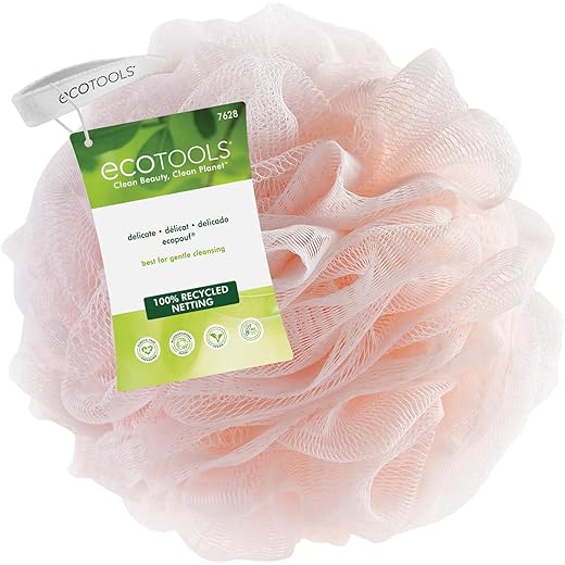 EcoTools EcoPouf Loofah - Gentle Exfoliation - Pink