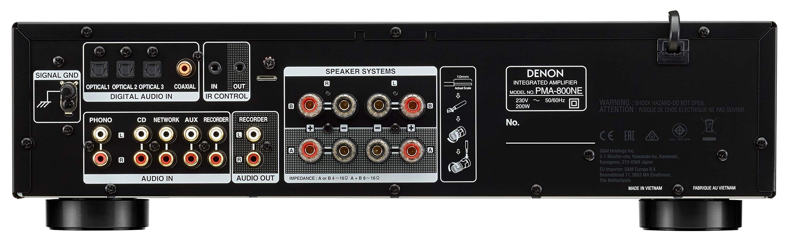 Denon PMA-800NE Integrated Amplifier for Hifi System, Stereo