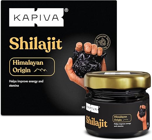 Kapiva Original Himalayan Shilajit/Shilajeet Resin 20g | 250mg/Serving | For Energy, Endurance & Vitality | 80 Servings | 100% Ayurvedic