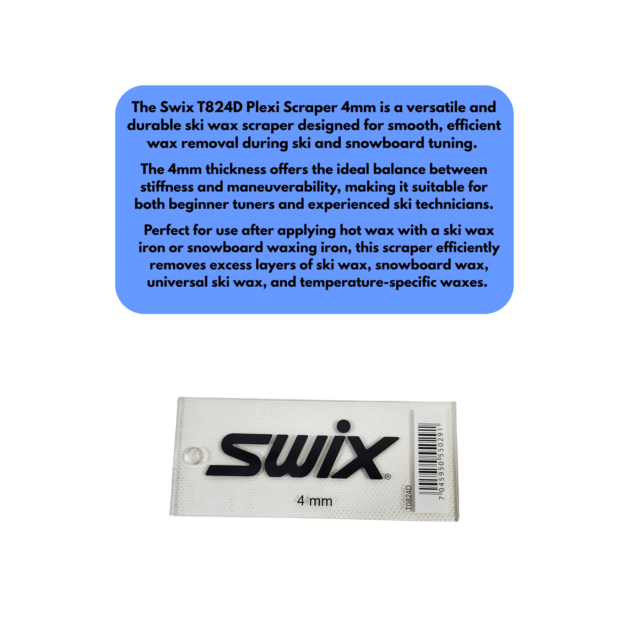 Swix Raschietto Plexi 4 mm