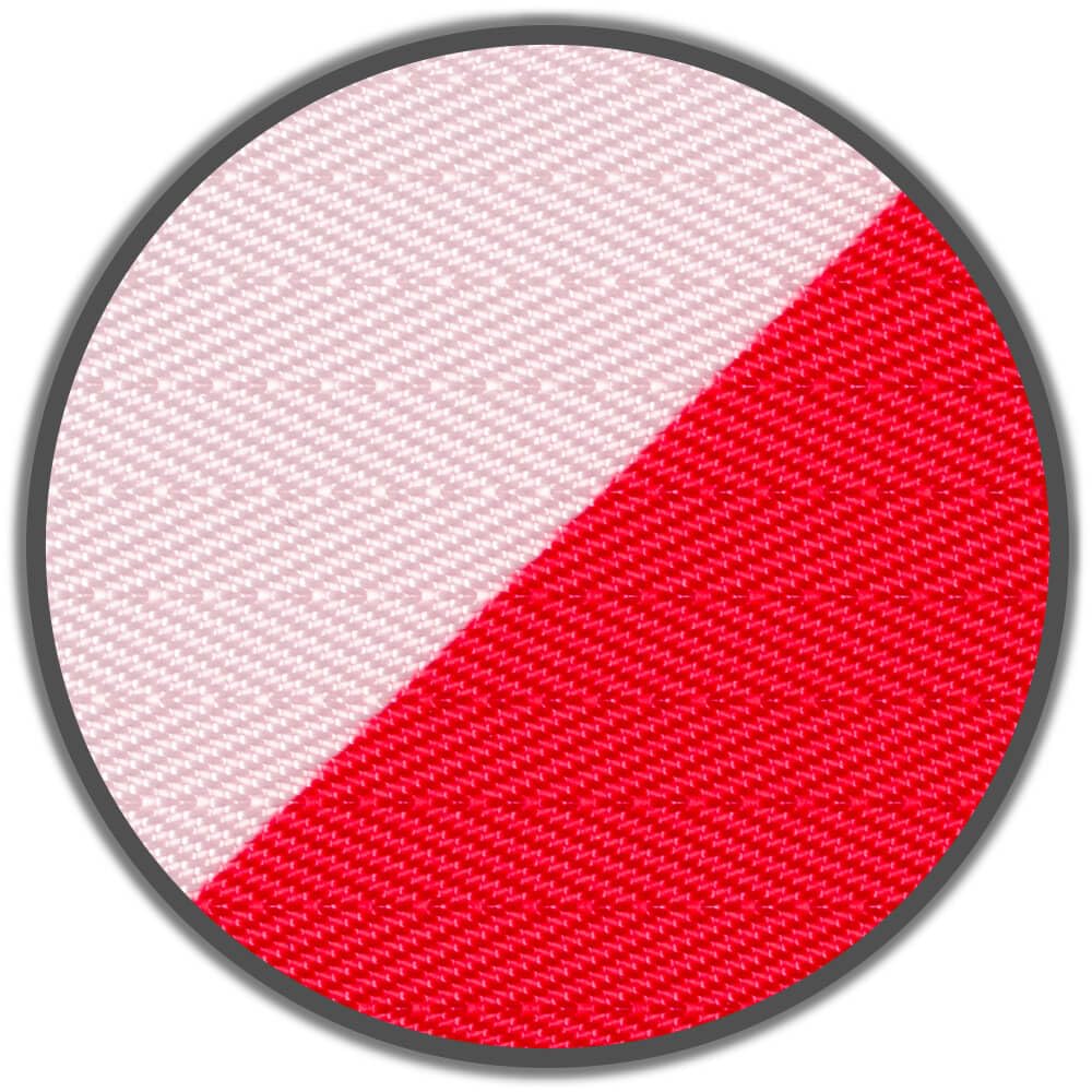 BIGPACK 3 x ALLROUNDLINE Gurtkassette, rot/weiß, 4 m, inklusive Wandclip, Art.-Nr. 610059 | Gurtpfosten | Gurtständer | Personenleitsystem