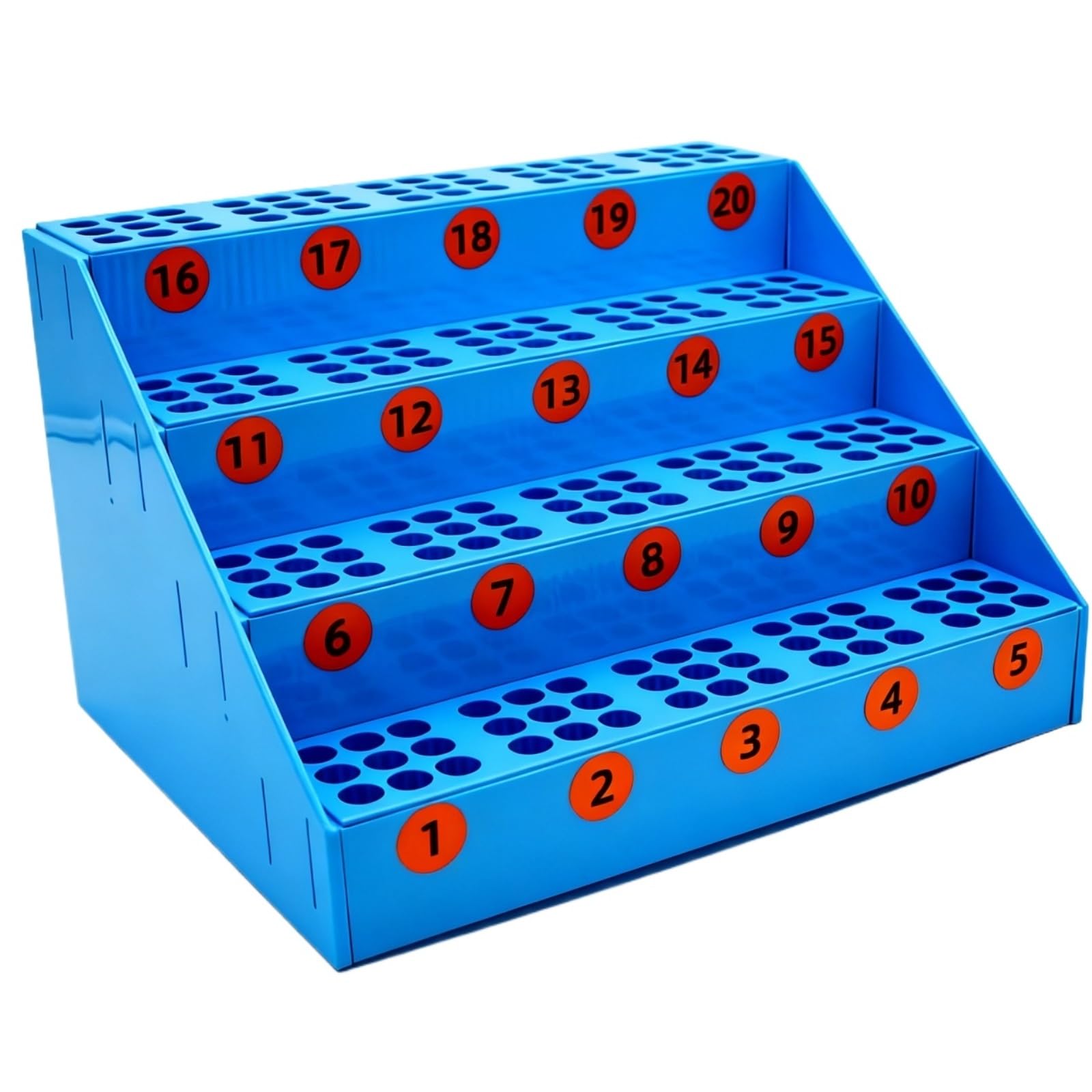 CVdrtyED Classroom Test Tube Rack Stepped 180 Hole Test Tube Rack Detachable For Lab Organization Scientific Experiments