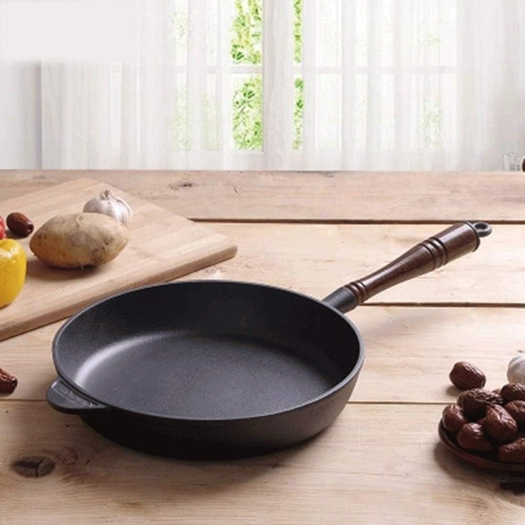 Nonstick Saute Pan, Frying, Multi Function Skillet with Wooden Handle