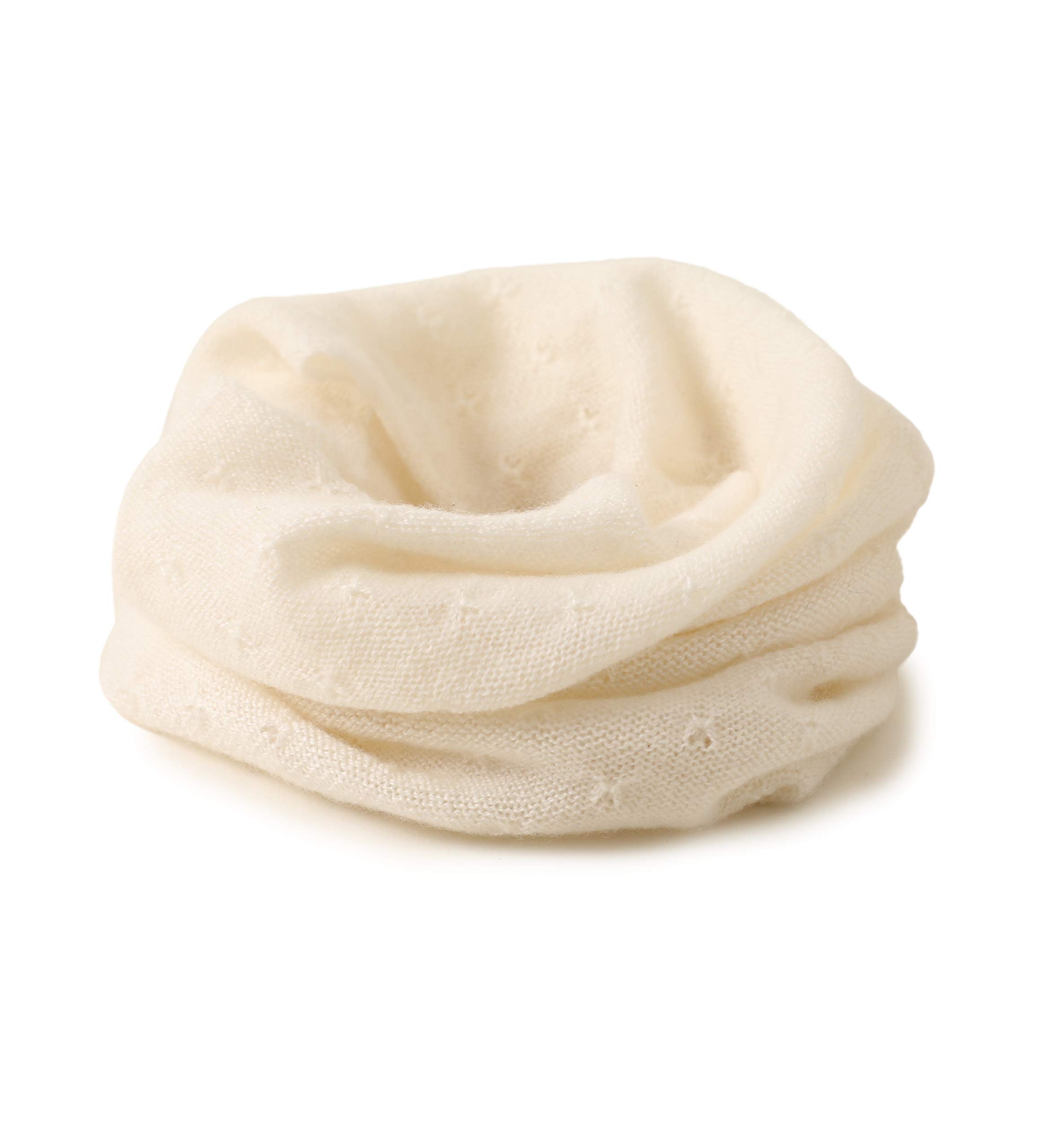 Echarpe à boucles 100% laine de cachemire tricoté léger pour Femme Foulard tubulaire