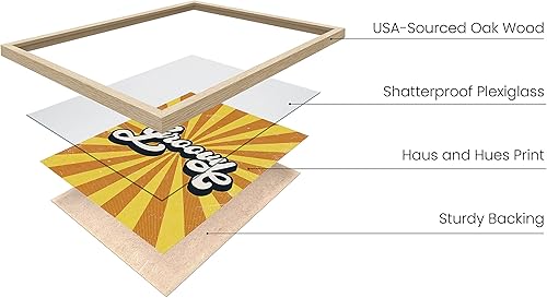 Miniatura 2 de HAUS AND HUES Groovy - Pósteres hippie para dormitorio, arte de pared retro, decoración estética de los años 70, pósteres independientes para