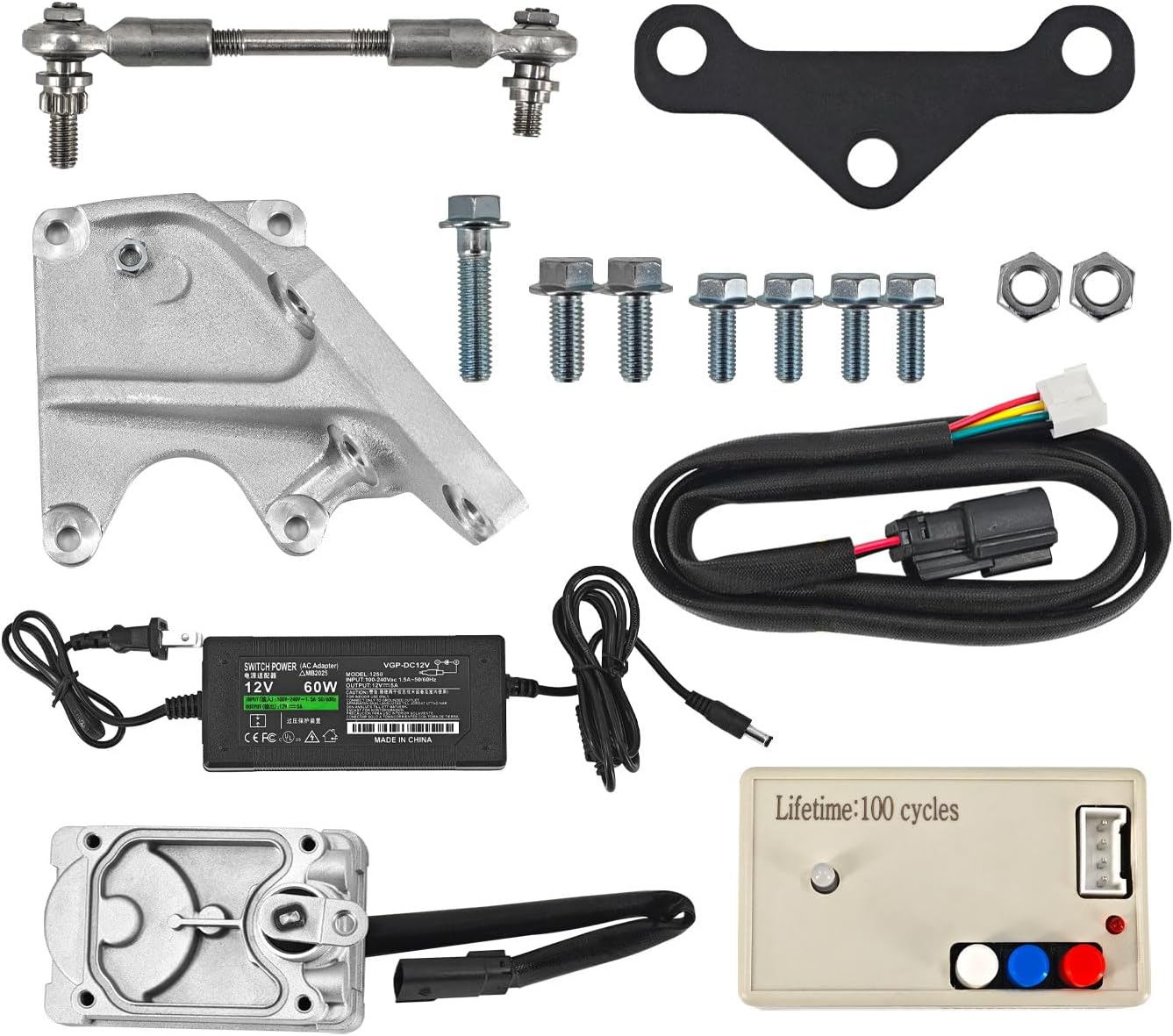 59001107387 Turbocharger Actuator Upgrade Kit w/Calibrator compatible with Ford F250 F350 F450 6.4L V8 2008-2010, Electronic Turbo Actuator replace Part#: 1848304C3R, 8C3Z9J559ARM