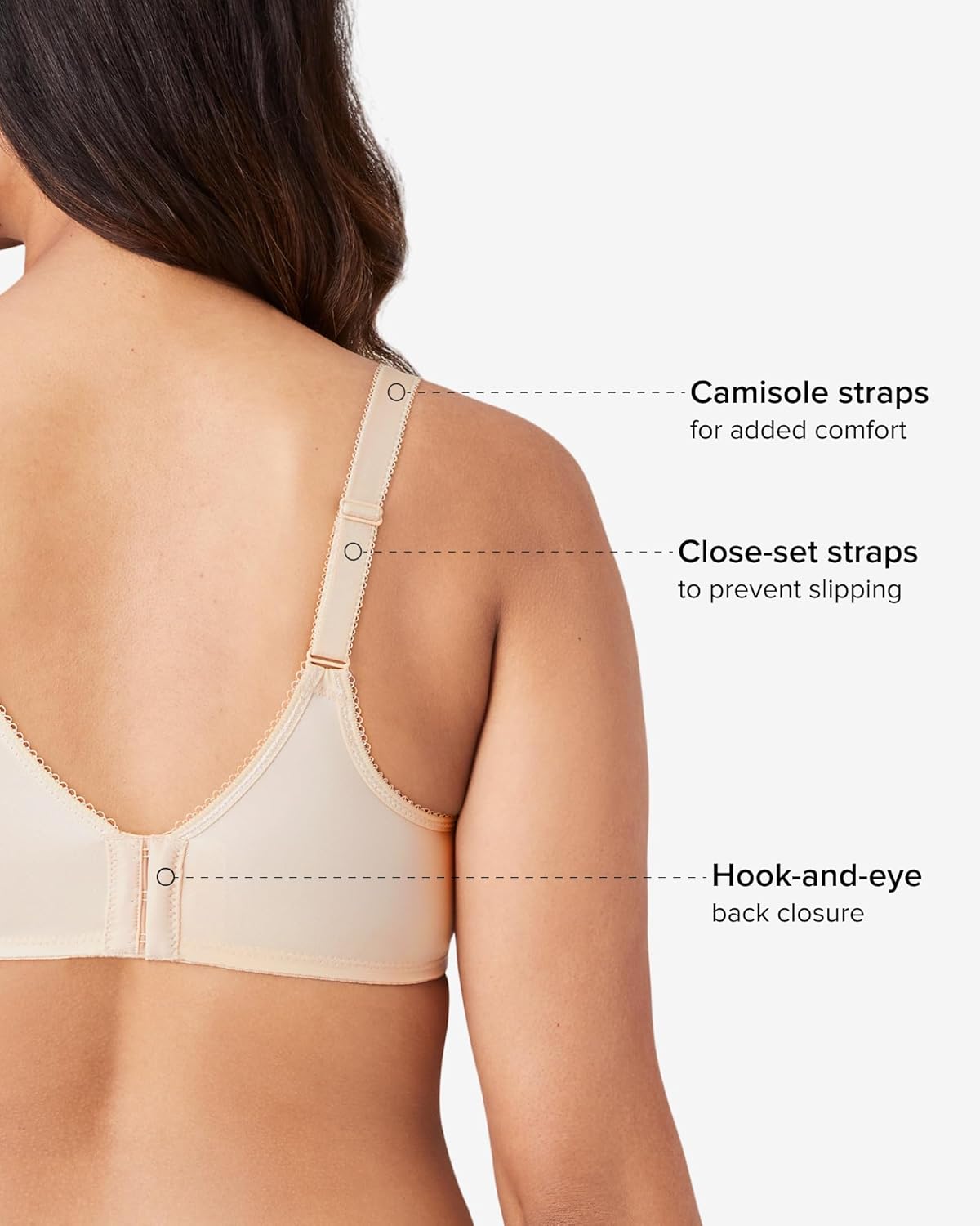 Wacoal Women's Basic Beauty Unlined Underwire Full Coverage Bra, 855192 - Image 5