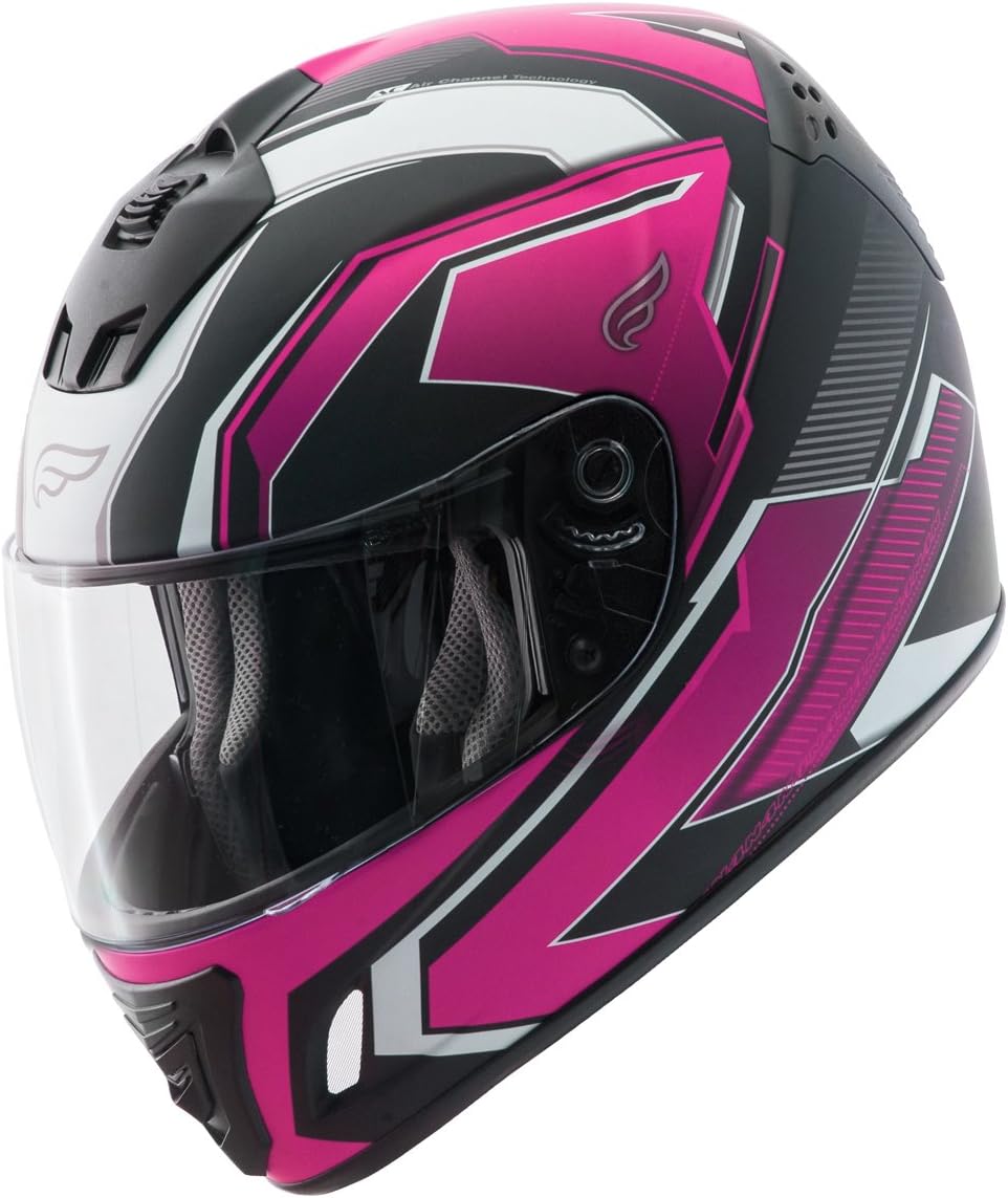 Fulmer, N4022T23, Adult N4 Tech 9 Full Face Street Motorcycle Helmet - Pink, M