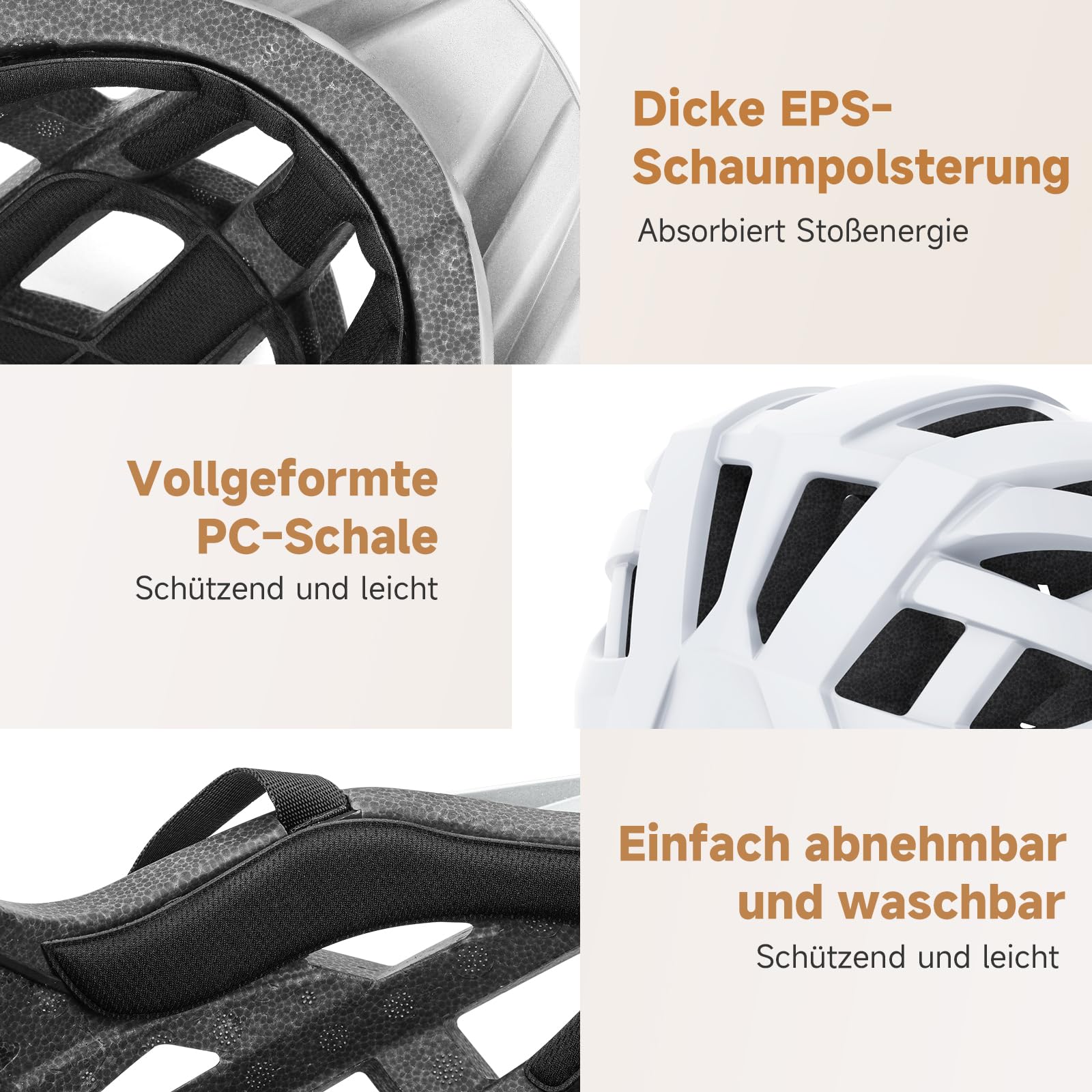 Findway Fahrradhelm Damen Herren, Verstellbarer Helm mit Drehknopf und Abnehmbarem Visier,Fahrradhelm Erwachsene mit 24 Luftungsschlitzea, Innenpolsterung,Reithelm Verstellbare GroBe