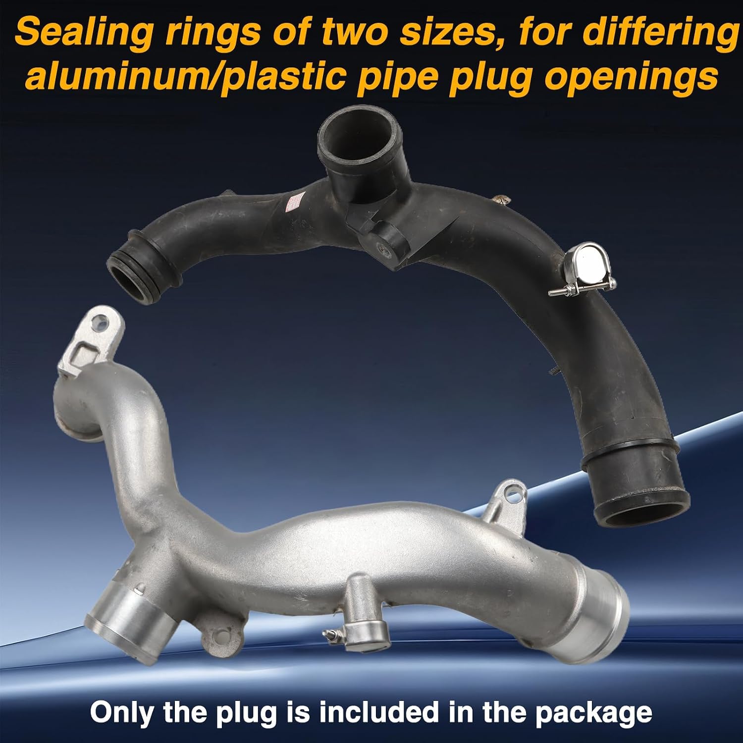Upgrade Aluminum Water Manifold Plug Compatible with Land Rover Range Rover LR4 Discovery Defender 90 110 2013-2023, Water Outlet Pipe Joint, Coolant Air Bleeder Valve Replace# LR011038