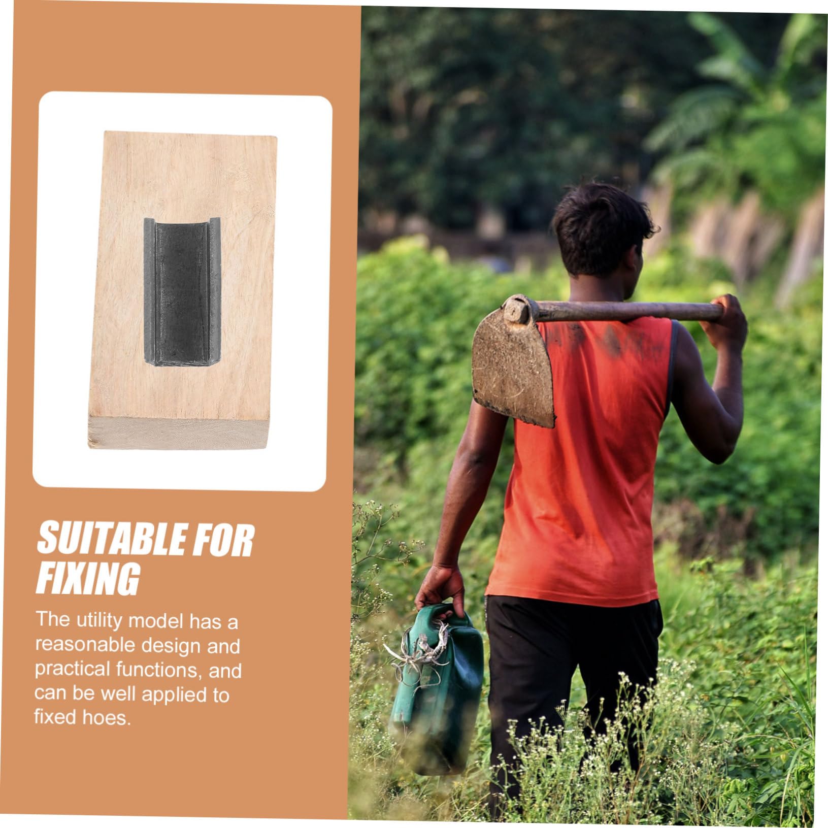 Milisten 8 Ensembles Outils de Jardinage Fer Remplacement pour Accessoires de Jardin avec Cales et Fer et Durables