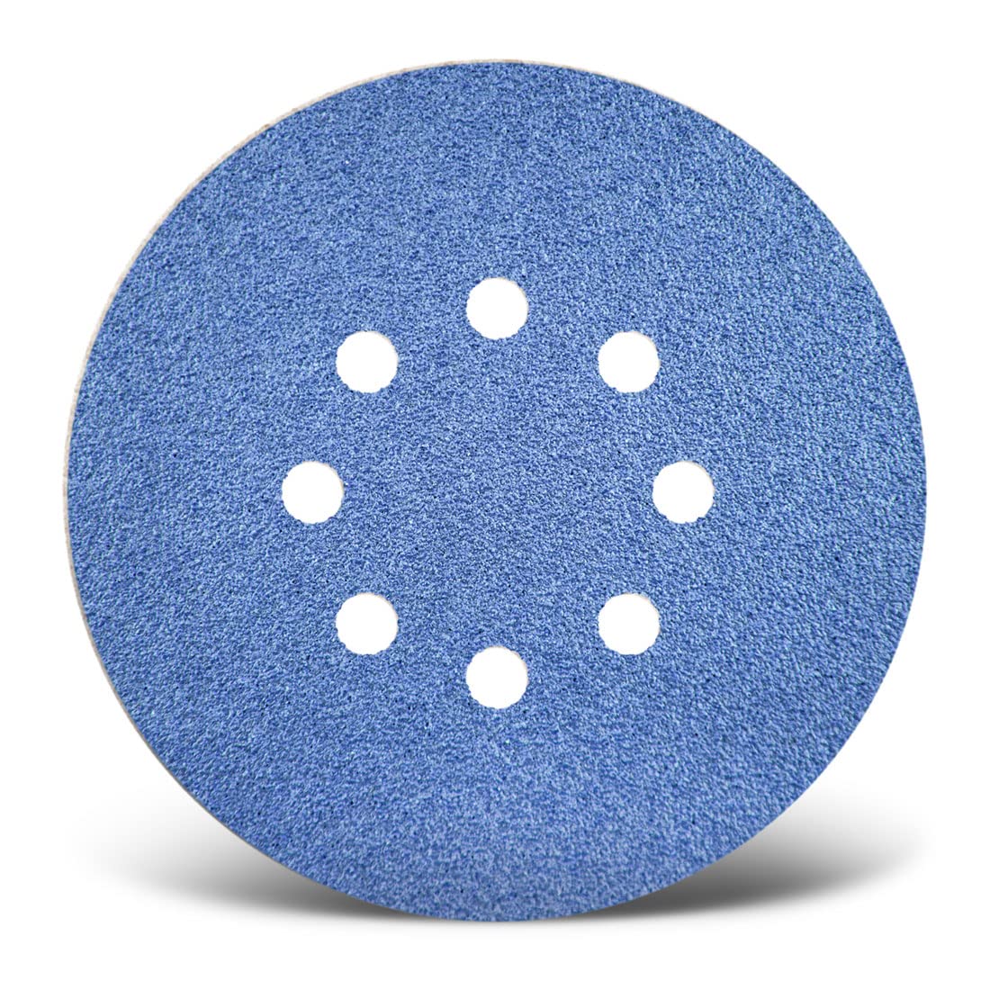 MENZER Blue discos abrasivos 150 mm, 8 agujeros (25 pz.) G36 | p. Lijadoras roto orbitales, Corindón de circonio, soporte de gancho y bucle