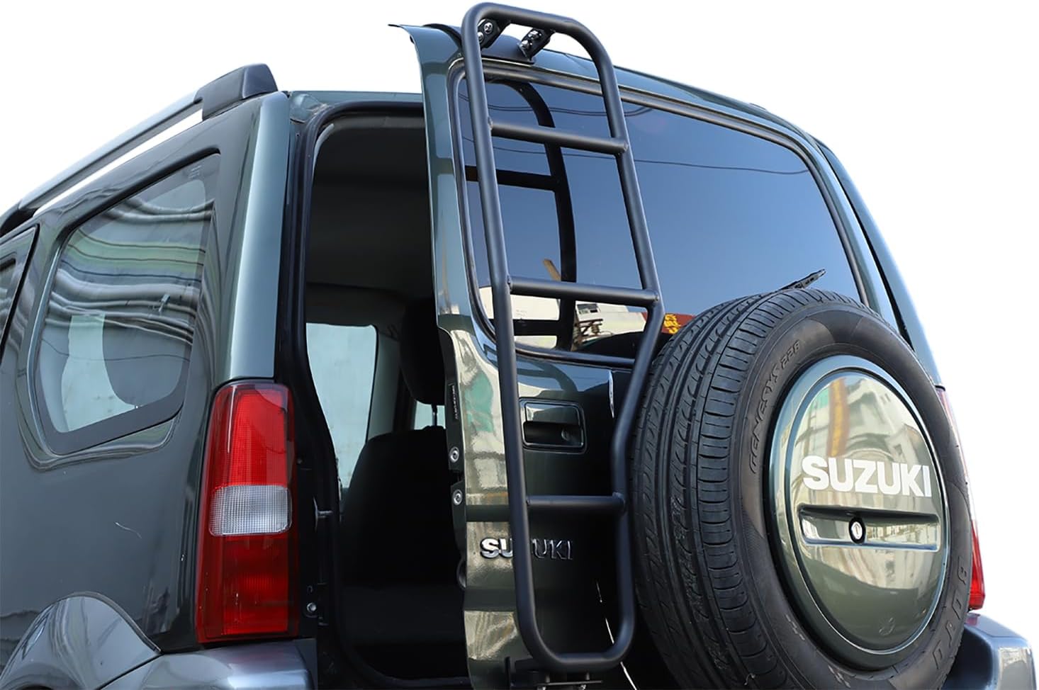 Rear Tail Door Ladder Tailgate Ladders Rear Gate Ladder Climbing Luggage Carriers Kit for Suzuki Jimny 2007-2017 Exterior Accessories