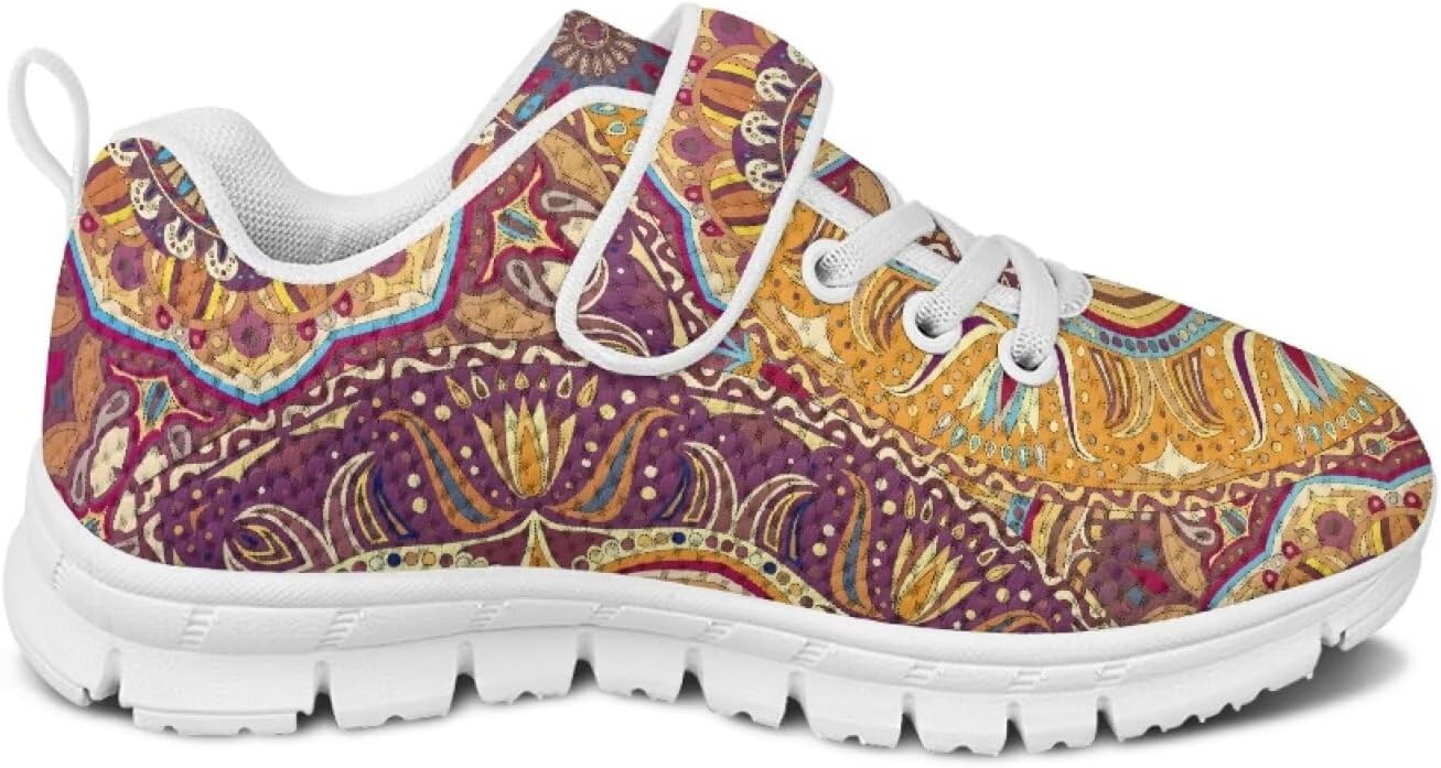 Girls Boys Lightweight Strap Sneakers Non-Slip Running Athletic Shoes High Top Barefoot Shoes Walking Sneakers
