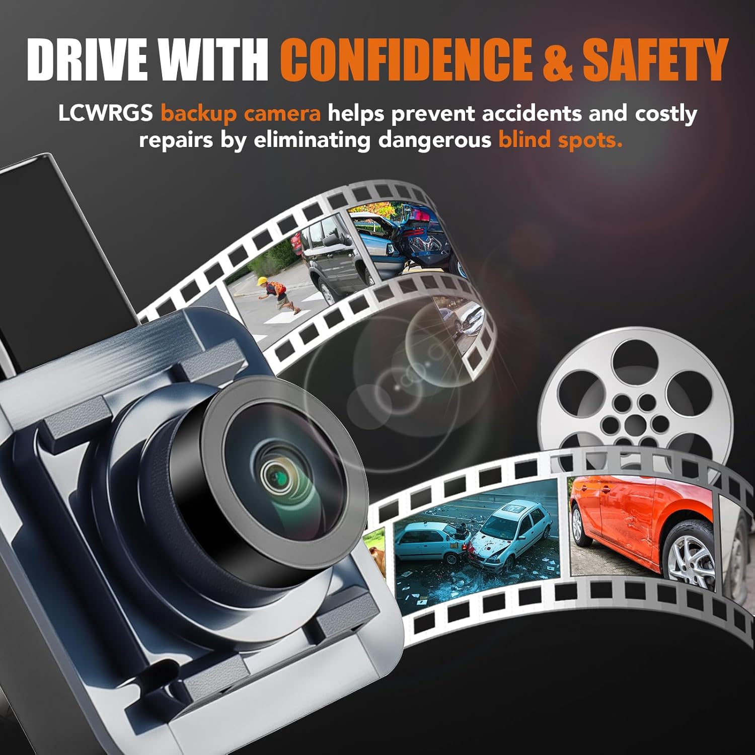 LCWRGS Rear View Backup Camera Compatible with Ford F150 2015 2016 2017 HD Night Vision Park Assist Reverse Camera Replaces# FL3Z-19G490-D, FL3Z19G490D, FL3Z-19G490-B, FL3Z19G490B