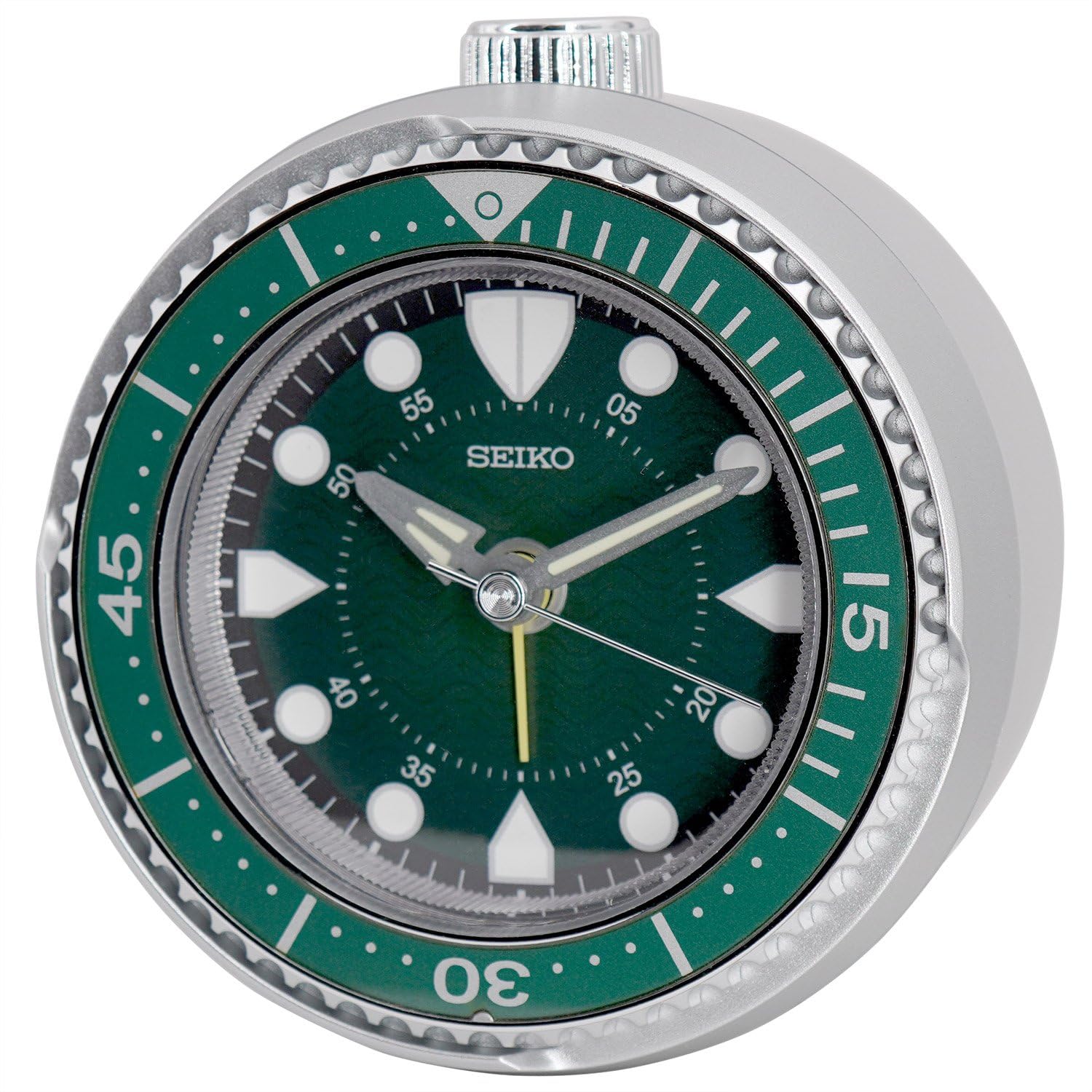 Seiko Clock Alarm Clock Silver/Green