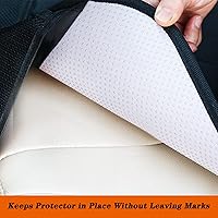 Vista 3 de Protector de asiento de automóvil con respaldo acolchado de goma antideslizante, acolchado impermeable más grueso para asientos infantiles, sin