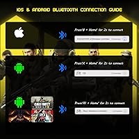 Vista 8 de Joso Controlador móvil inalámbrico para juegos para iOS, Android, iPad, tableta, PC, controlador de teléfono para iPhone 14131211, Galaxy S2221