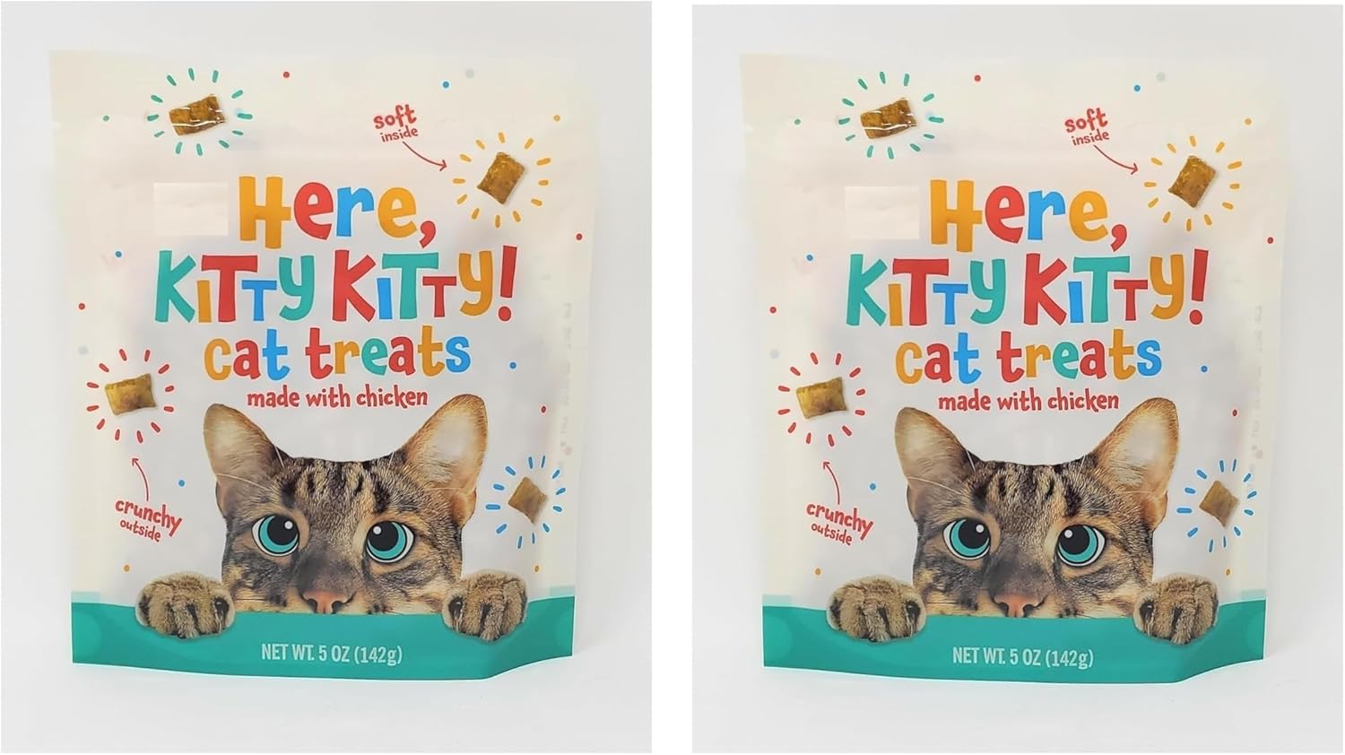 Here Kitty Kitty Cat Treats 5 oz (142g) - Pack of 2