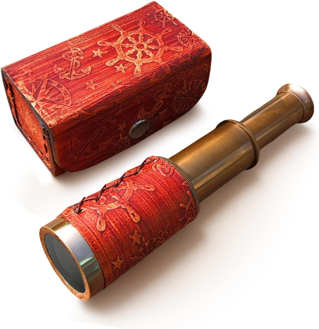 Telescopio Pirata de Latón NauticalMart 6 Pulgadas, Monocular Plegable