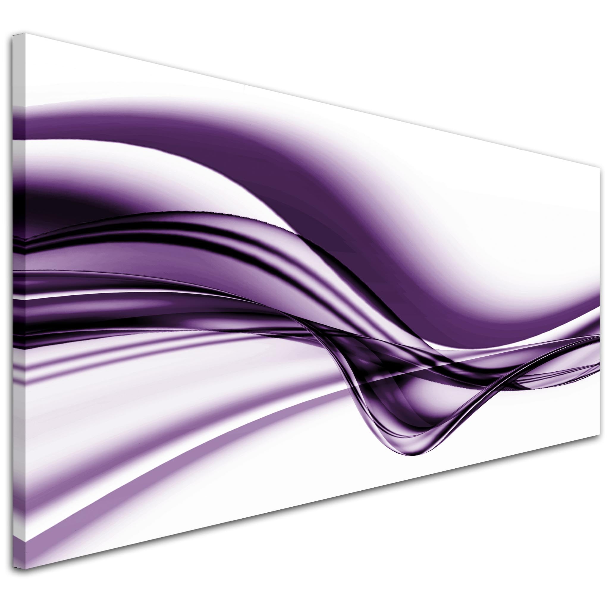 Wallfillers Purple Trendy Abstract Canvas Wall Art Print - 1031-118X49cm