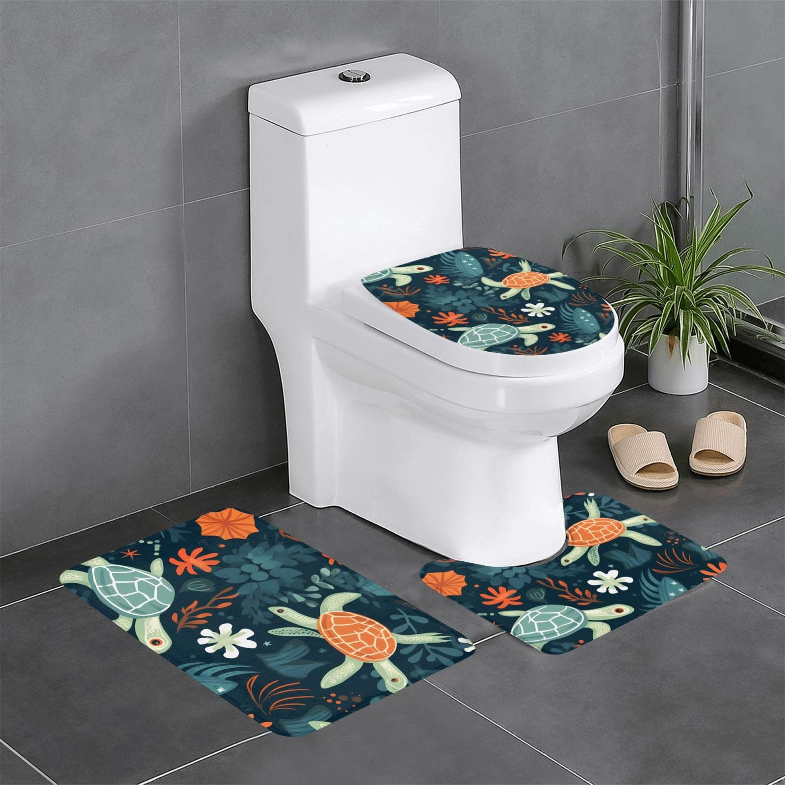 Tapis de bain absorbant et antidérapant à séchage rapide lot de 3