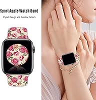 Vista 61 de Watch Band Compatible with Apple Watch 38mm 40mm 41mm 42mm 44mm 45mm for Women Men Sport Silicone Wristbands Strap for IWatch Series 7 6 5 4 3 2 1
