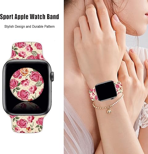 Miniatura 61 de Watch Band Compatible with Apple Watch 38mm 40mm 41mm 42mm 44mm 45mm for Women Men Sport Silicone Wristbands Strap for IWatch Series 7 6 5 4 3 2 1