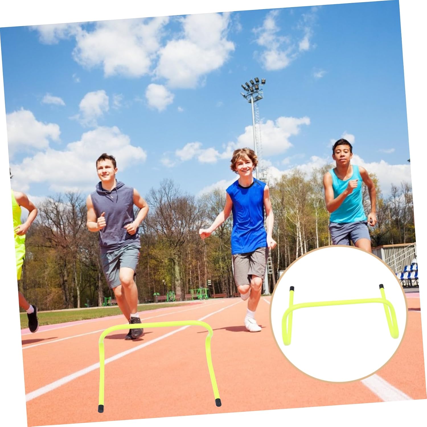 Abaodam 6Pcs Agility Training Hurdles for Football Flexibility Training Equipment for Speed Coordination and Balance Improvement